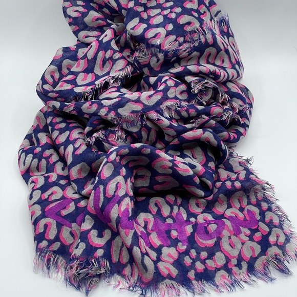 Louis Vuitton Stephen Sprouse Graffiti Leopard Scarf Wrap Etole Limited Edition - Picture 11 of 16
